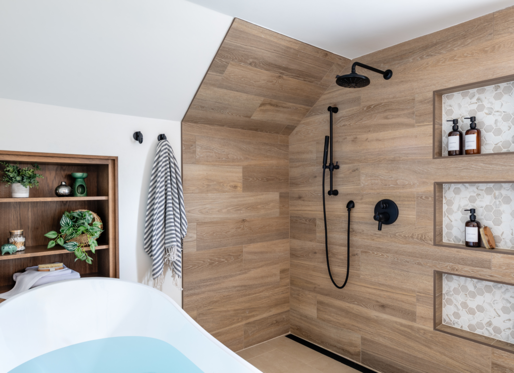 Shower Tile Wall Niche Bathroom Renovation