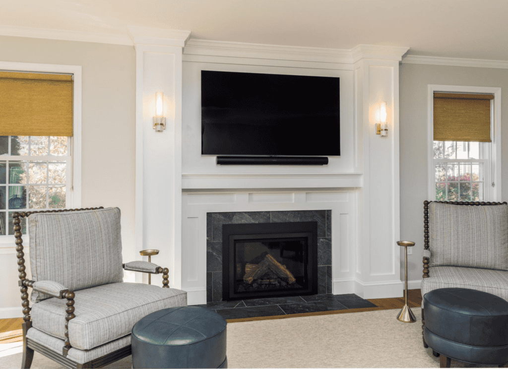 living room hearth