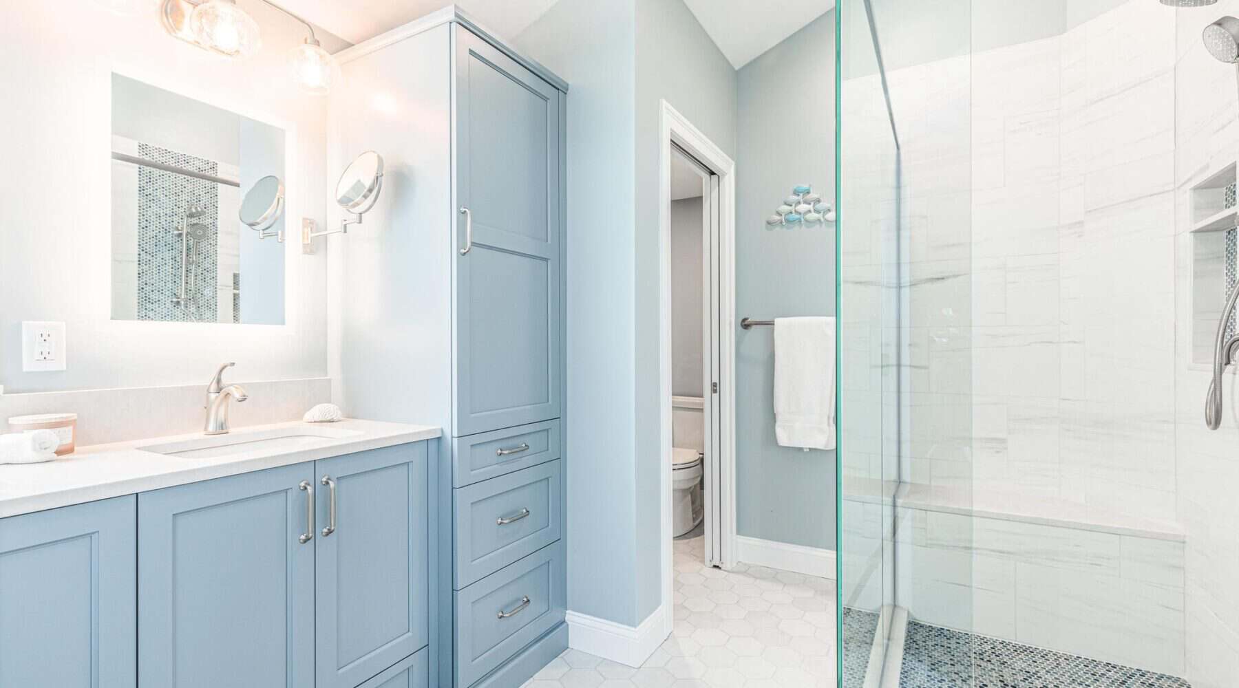 Coastal bathroom remodel NH