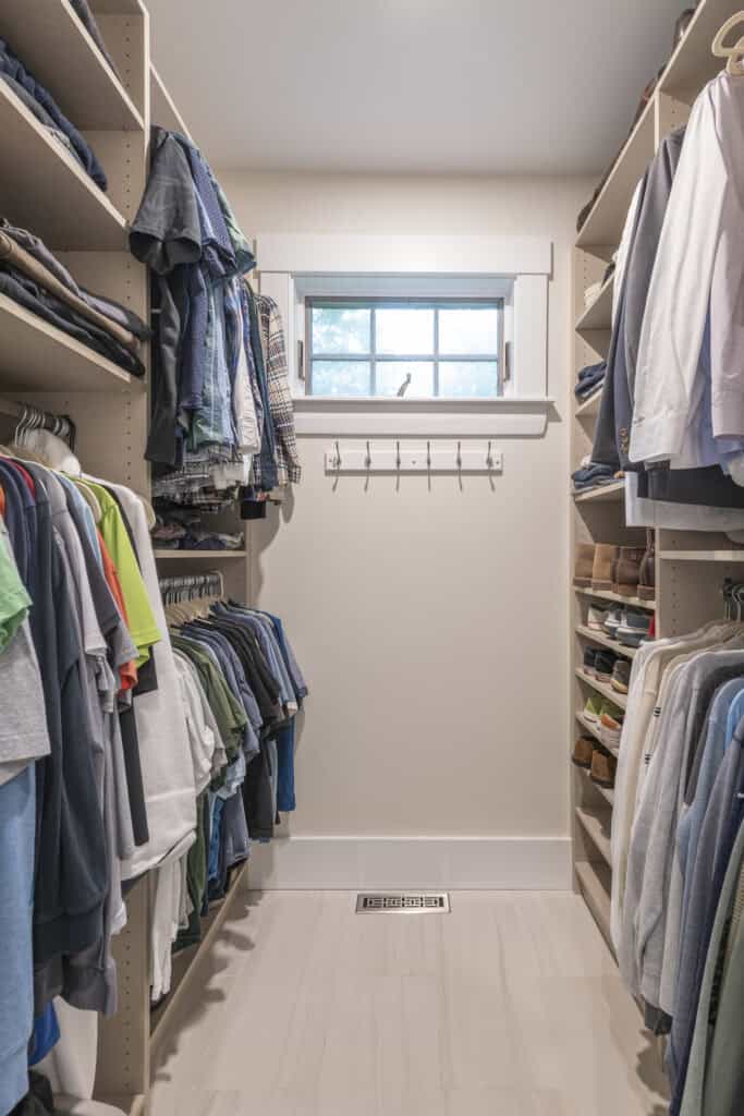 Primary bath custom closet