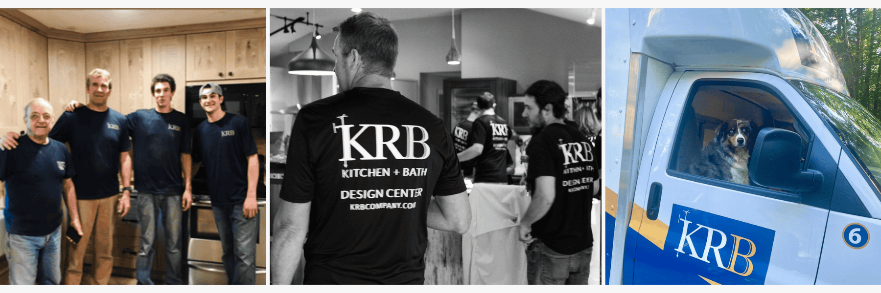 KRB Kitchen and Bath Design team member smiling, celebrating 30th anniversary of personalized kitchen and bath design.